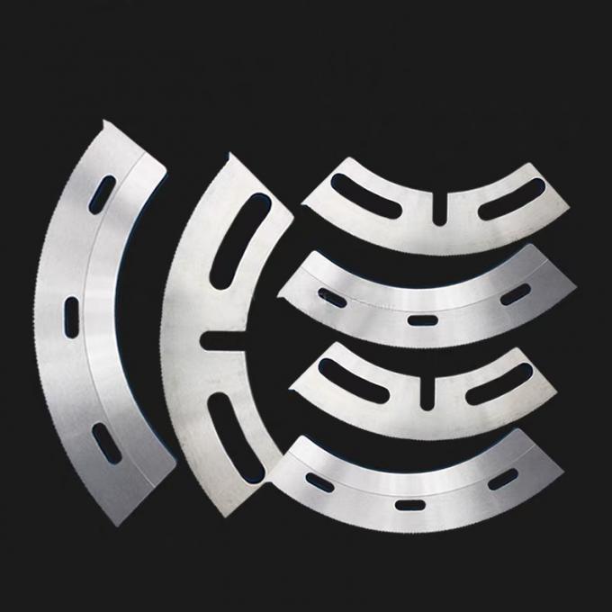 SKD-11 Corrugated Board Slotting Knife OEM / ODM Arc Shaped Carton Box Machine Serrated Slotter Blade 0