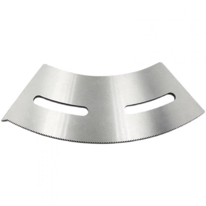 SKD-11 Corrugated Board Slotting Knife OEM / ODM Arc Shaped Carton Box Machine Serrated Slotter Blade 3