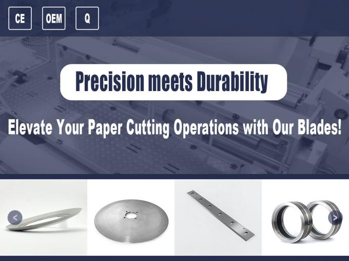 Tungsten Karbida Mesin Pemotong Pisau Blade Lingkaran Industri Untuk Memotong Karton Untuk Pabrik Manufaktur 0
