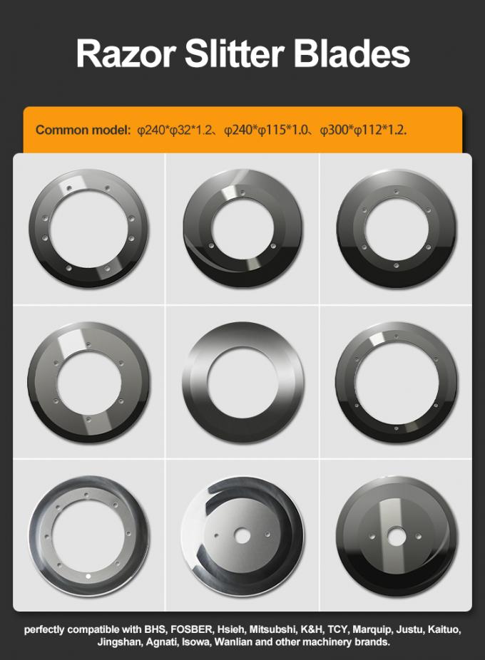 Slitting Line Blade kertas bergelombang untuk memotong kardus Pengiris lingkaran pisau pemotong untuk mesin pemotong kertas gulung pisau 0