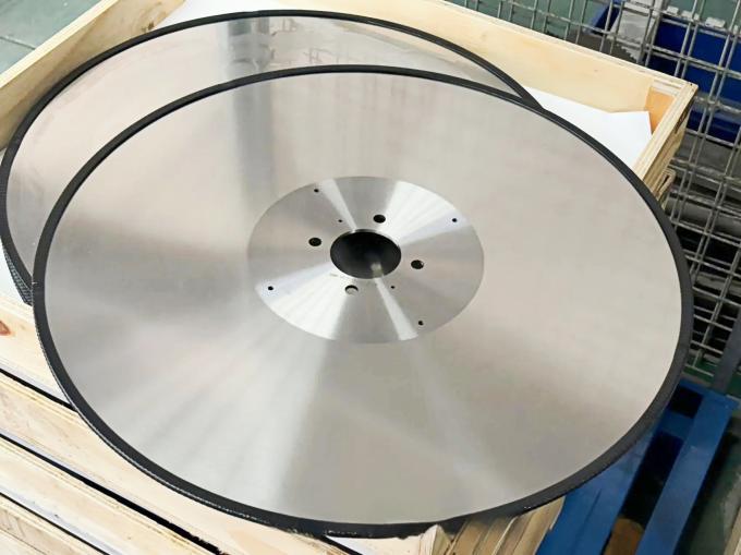 Otomatisasi 610mm Lingkaran Log Saw Knife Inti Komponen Bilah untuk Tissue Paper Cutting dan Slitting 6