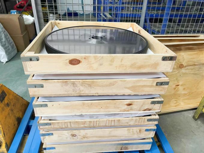 Otomatisasi 610mm Lingkaran Log Saw Knife Inti Komponen Bilah untuk Tissue Paper Cutting dan Slitting 0