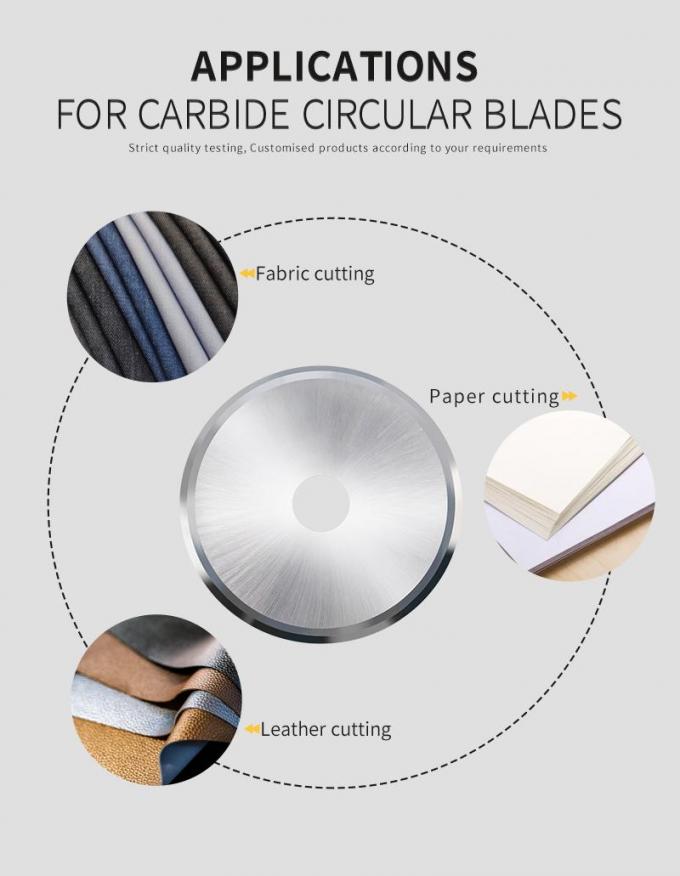 OEM / ODM pisau lingkaran memotong pita karet kertas tabung memotong pisau bulat 4