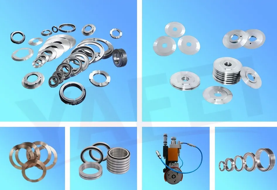 Pemotong Disk OEM/ODM Passion Karton Bergelombang Pisau Cukur Bhs Slitter Pisau Pemotong Melingkar Bilah Slitting Tungsten Karbida 4